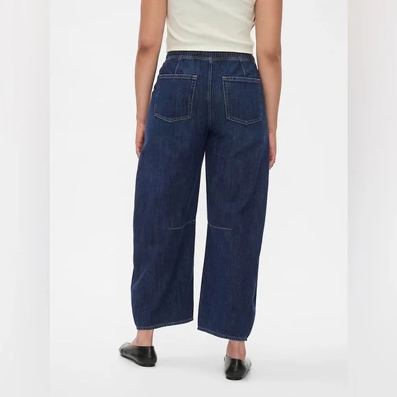 NWT! GAP Dark Indigo Mid Rise Easy Horseshoe Jeans - Size XL 🩷 #607775 - Picture 6 of 10